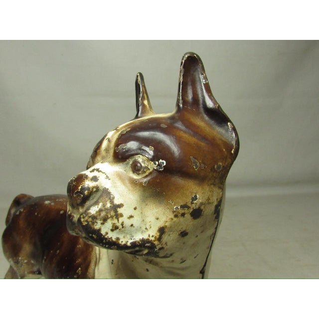 Metal Cast Iron Hubley Boston Terrier Doorstop For Sale - Image 7 of 15