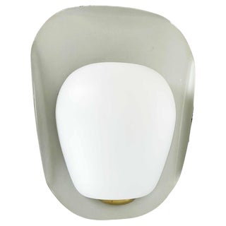 Shell Wall Light attributed to Wilhelm Wagenfeld for Peill & Putzler, Germany, 1950s For Sale