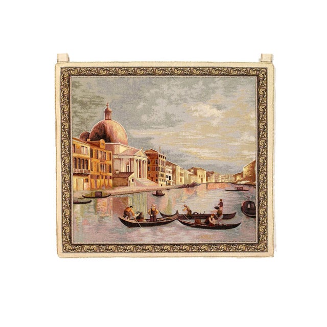 Flemish Woven Wool Wall Tapestry For Sale - Image 4 of 4