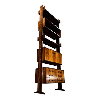 Modular Brazilian Rosewood Shelving Unit by Ernesto Hauner, Brazil, 1960s - Lot 182A For Sale