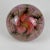 Pink Daniel Lotton Large Feather Design Iridescent Art Glass Paperweight Vase in Pink, Orange, & Green, Circa 1991 For Sale - Image 8 of 10