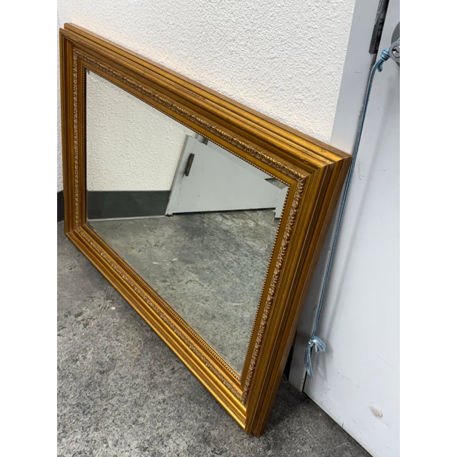 Windsor Art & Mirror Company Custom Antique Gold Finish Wall Mirror, Circa 2000 For Sale - Image 4 of 12