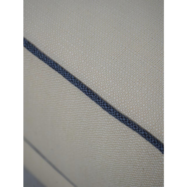 Pair Ethan Allen Modern Design Upholstered Ottomans For Sale - Image 10 of 13