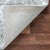 Pasargad Home Moroccan Silver Microfiber & Cotton Area Rug- 5' 0" X 8' 0" For Sale - Image 4 of 6
