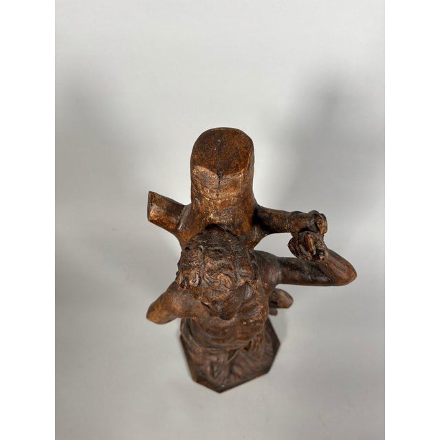 Sculpture, The Martyrdom of Saint Sebastian, 17th century - 60 cm - Wood For Sale - Image 9 of 9