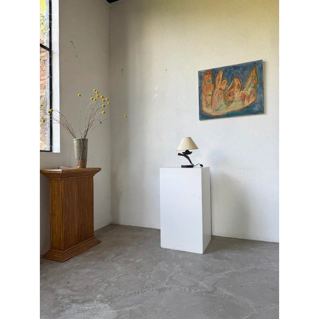 Brutalist Brutalist Metal Lamp, 1950s For Sale - Image 3 of 18