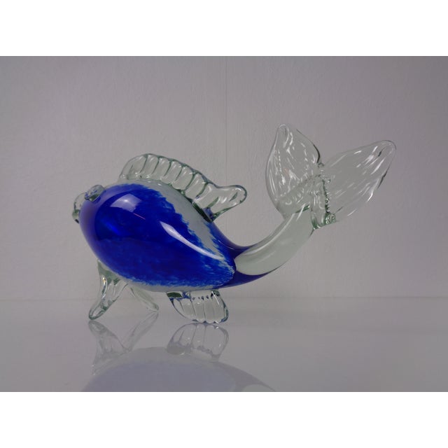 Glass Italian Murano Glass Fish by Fratelli Toso, Italy, 1960s For Sale - Image 7 of 15