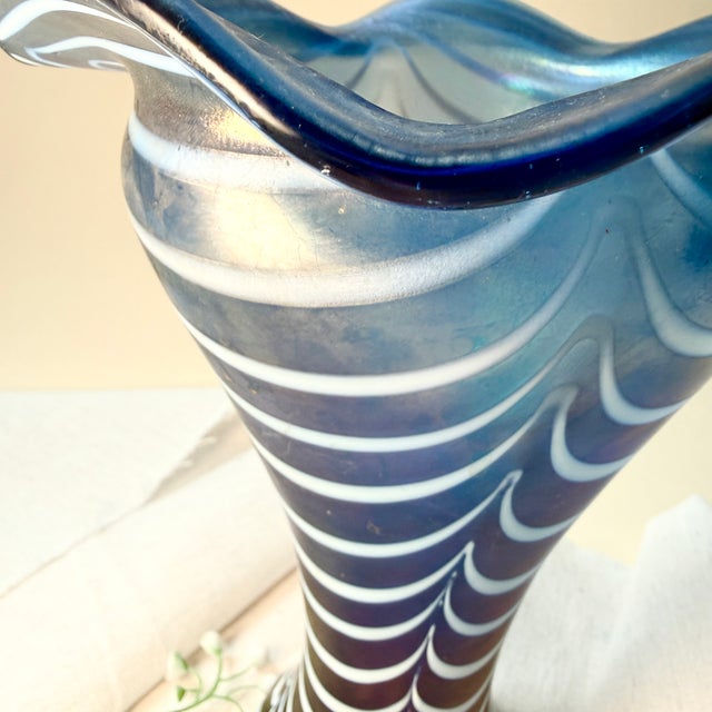 Vintage Mermaid Swirl Vase in Glass, 1970s, in Flawless conditions. Designed 1970 to 1979 This piece is attributed to the...