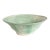Large Celadon Glazed Ceramic Bowl With Incised Abstract Decoration For Sale
