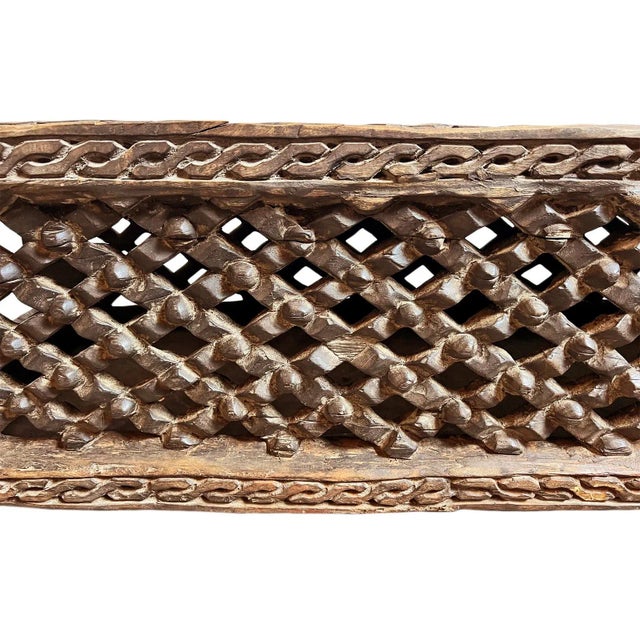 Brown Vintage Bamileke Bench Bed For Sale - Image 8 of 10