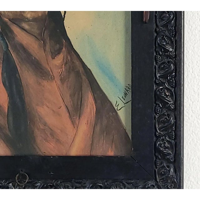 Watercolor Portrait of a Native American, u.s.a. Circa 1880 For Sale In San Francisco - Image 6 of 6