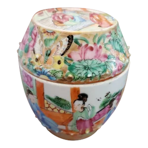 Antique Chinese Porcelain Covered Jar