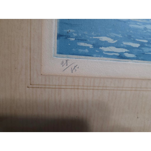 Impressionist Early 20th Century Manuel Robbe Aquatint Art - Signed For Sale - Image 3 of 5