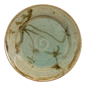 Thai Hand-Thrown Ceramic Charger from Chiang Mai with Hand Painted Decor