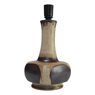 Mid-Century Danish Stoneware Table Lamp by Aksel Larsen for Axella, 1970s For Sale