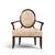 Late 20th Century Barbara Barry for Baker Furniture Mahogany Oval X Back Lounge Chairs - Pair For Sale - Image 5 of 12