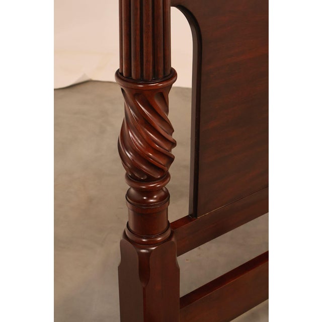 Henkel Harris King Mahogany Poster Bed For Sale - Image 11 of 18