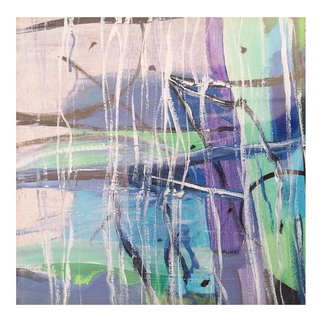 Landscape - Acrylic on Plywood by M. Goeyens - 2000s 2000s For Sale