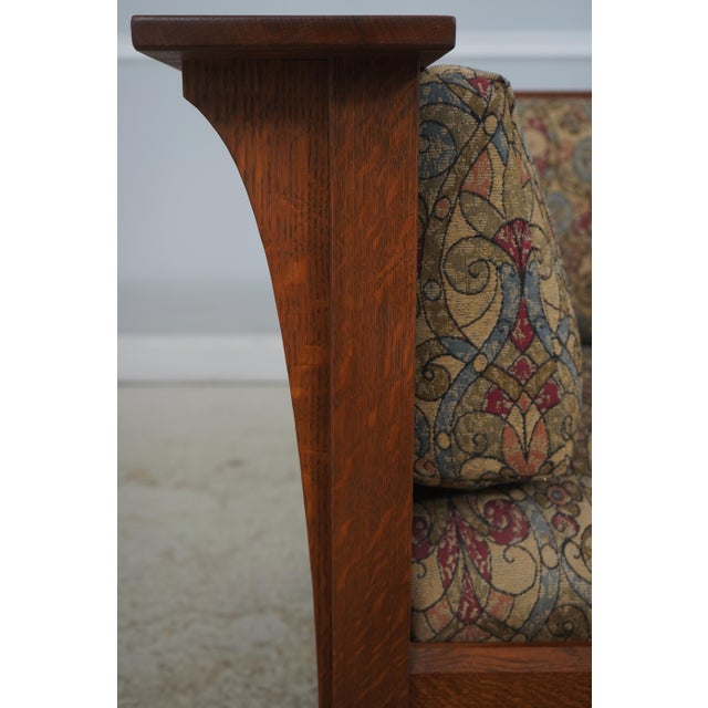Wood Stickley Mission Oak Arts & Crafts Sofa For Sale - Image 7 of 18