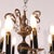 French Empire Ebonized & Gilt Metal Chandelier 1930 For Sale - Image 9 of 12