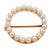 Contemporary 1980s Tiffany & Co. Pearl 14k Yellow Gold Circle Brooch For Sale - Image 3 of 6