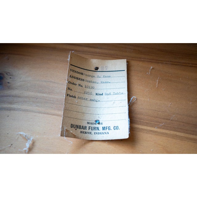 Vintage Edward Wormley for Dunbar Amber Side Tables - A Pair For Sale - Image 17 of 17