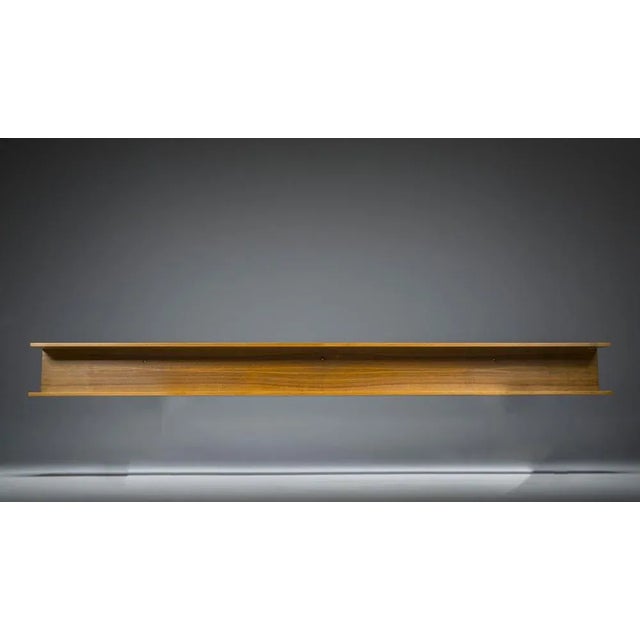 1970s Large Minimalist Teak & Walnut Wall Unit, 1970s For Sale - Image 5 of 5