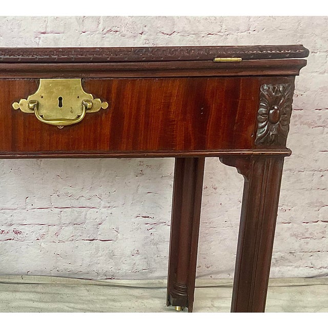 Ex Christie’s. George III Mahogany Architect's Table. Table features a tilting, adjustable writing surface inset with its...