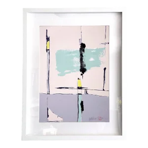 "popcorn.XI" Framed Abstract Original Painting