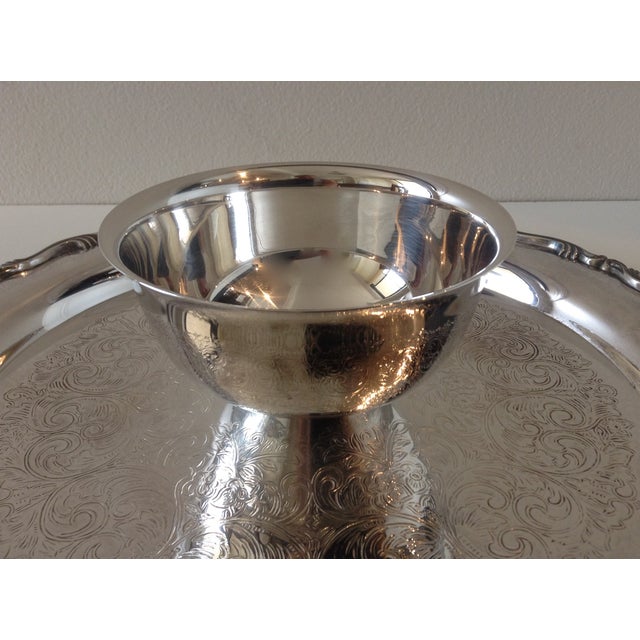 Silver Plate ChipNDip Server Platter Chairish