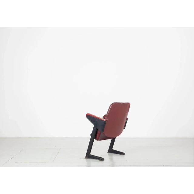 Model LV8 Cinema Armchairs with Leatherette Upholstery from Rima, 1950s, Set of 4 For Sale - Image 6 of 18