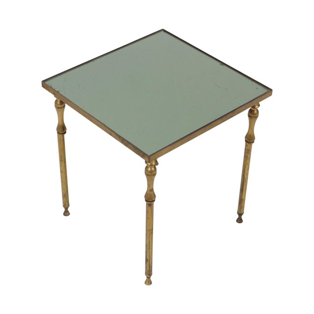 Mid-Century Modern Brass Side Table from Maison Jansen, France, 1960s For Sale - Image 3 of 18