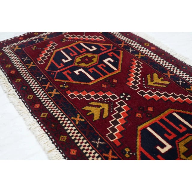 19th Century Vintage Shiraz Rug 1'8'' x 3'10'' For Sale - Image 5 of 9