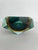 Glass Vintage Faceted Sommerso Murano Glass Block Bowl, 1960s For Sale - Image 7 of 10
