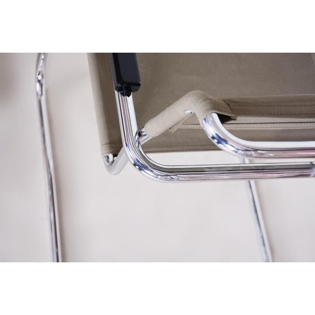Czech Bauhaus Chrome Armchairs attributed to Marcel Breuer for Thonet, 1930s, Set of 2 For Sale - Image 11 of 12