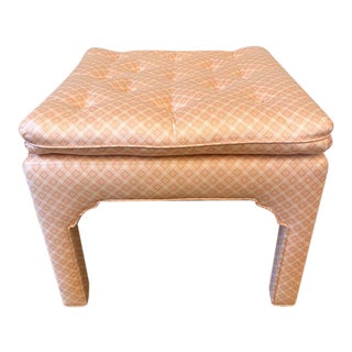 Pillow Top Tufted Ottoman/Stool For Sale