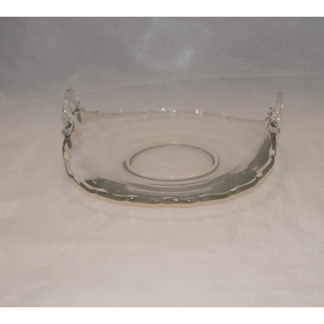 Vintage Fostoria Century Pattern Serving Dish Plate With Handles And Curved Sides This is an elegant vintage serving dish...