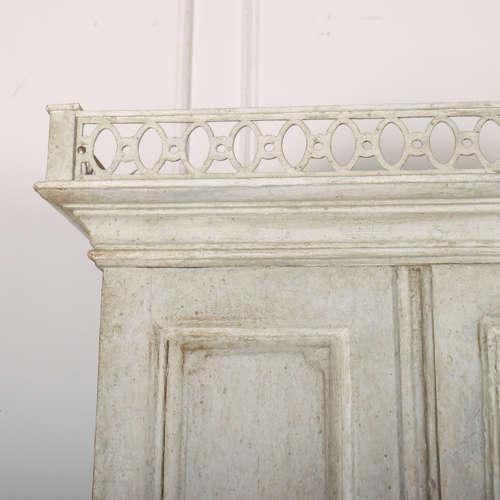 Wood Danish Painted Secretaire Bookcase For Sale - Image 7 of 16