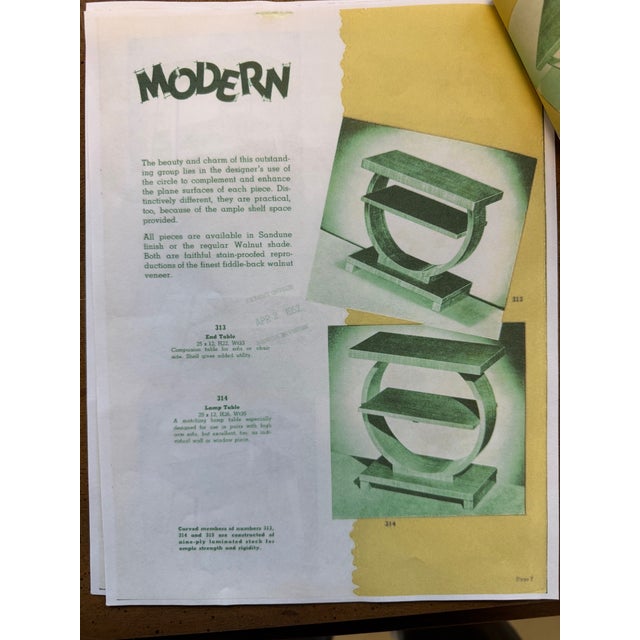 Pair of Art Deco Streamline Moderne Side Tables Attributed to A. A. Laun For Sale - Image 14 of 14