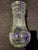 Biot Verrerie De Biot Vintage Hand-Blown Biot France Seeded Bubble Glass Vase With Etched Ship For Sale - Image 4 of 10