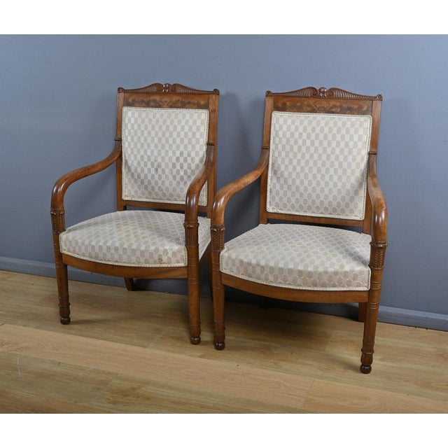 Empire Armchairs, Early 19th Century, Set of 2 For Sale - Image 4 of 18