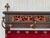 Spanish 19th Large Carved Spanish Solid Walnut Coat Rack Stand with Red Velvet Back For Sale - Image 3 of 18