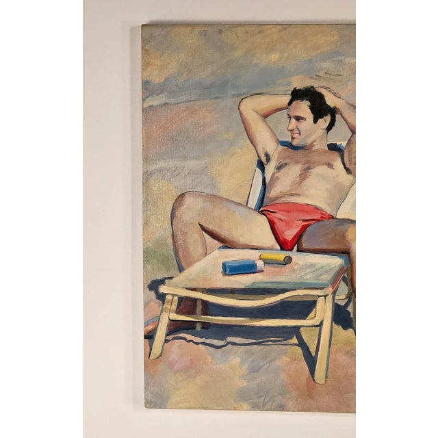 Portrait of Earl Herrick by Jon Gatto, 1987 For Sale - Image 4 of 6