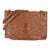 Caramel Crinkled Calfskin Matelasse Medium Niki Chain Satchel For Sale