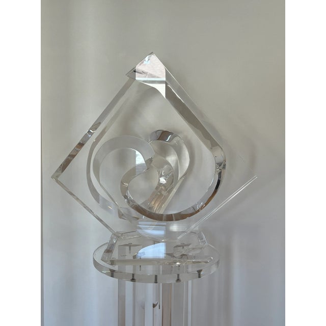 Van Teal 1970s Abstract Lucite Sculpture by Van Teal For Sale - Image 4 of 10