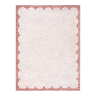 Fossay Shag Machine Woven Rug Rose 8x10 For Sale