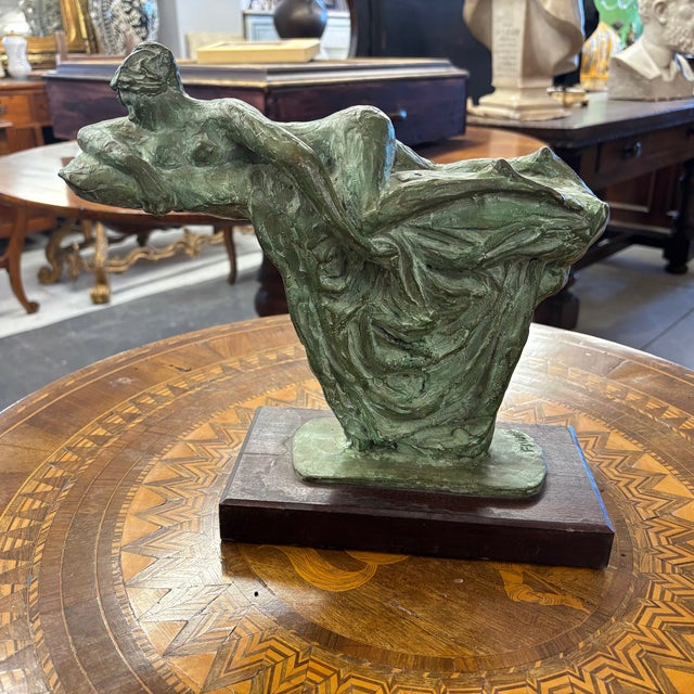 Salvatore Fiume, Sculpture Depicting Cleopatra, 1950s, Bronze For Sale - Image 18 of 18