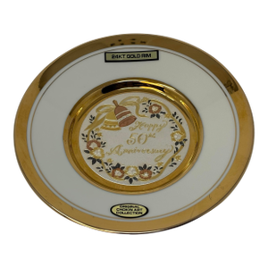 Dynasty Galleries Chokin Art Collection 50th Anniversary Collectors Plate Gold