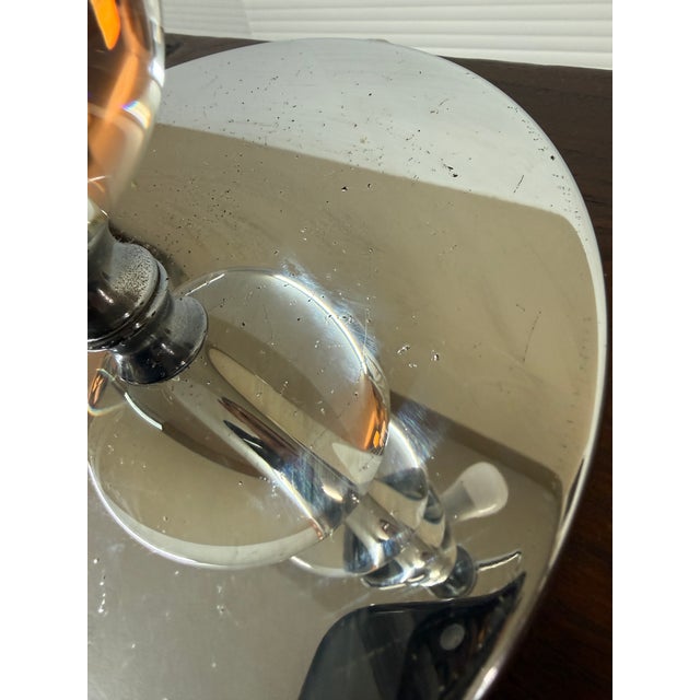 Hollywood Regency Acrylic Orb Table Lamp For Sale - Image 10 of 12