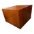 1960s Solid Walnut Floating Cube Table in the Manner of Adrian Pearsall For Sale